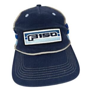 Ford F150 Truck Snapback Trucker Hat Blue Baseball Cap Adjustable Adult One Size